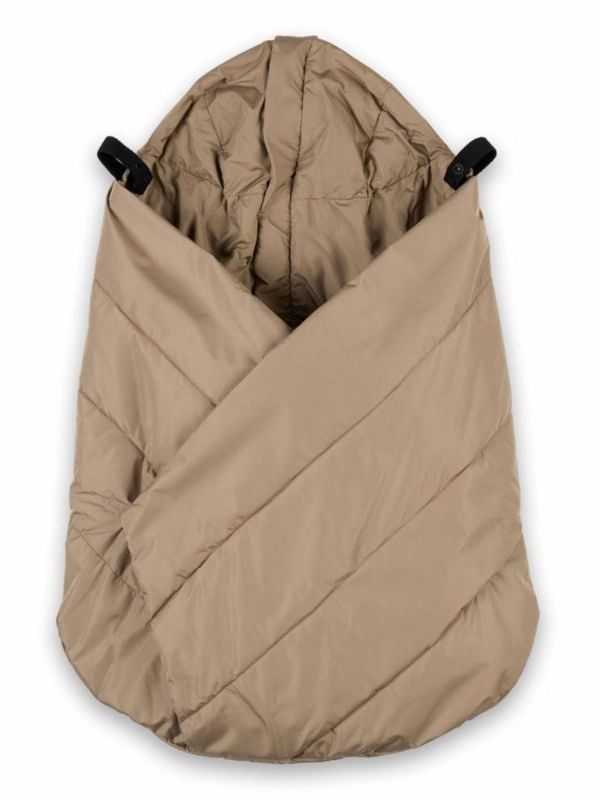Voksi Carrier Cover – Varmt vindskydd för bärsele, Dark Sand