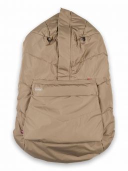 Voksi Carrier Cover – Varmt vindskydd för bärsele, Dark Sand