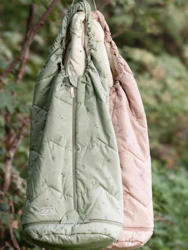 VOKSI - Sky Light lättviktssovsäck 0–4å, Misty Green