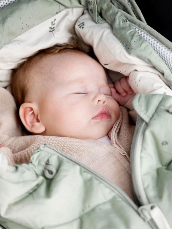 VOKSI - Sky Light lättviktssovsäck 0–4å, Misty Green