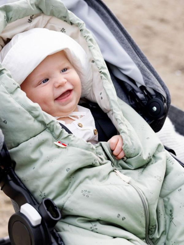 VOKSI - Sky Light lättviktssovsäck 0–4å, Misty Green