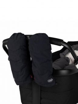 Voksi barnvagnshandskar med dubbar, svart