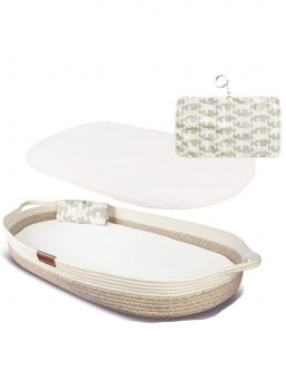 Yunioo Sydney Basket braided changing mat for baby