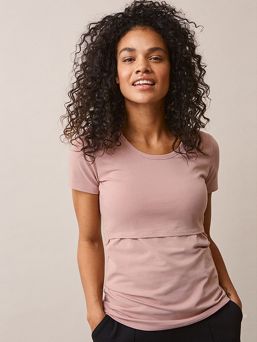 Boob Design - Classic kortärmad topp Mauve