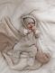 Babystyling nallebjörnsjumpsuit för baby, Sand