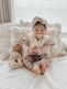 Babystyling Babybody med volang Rib Sand