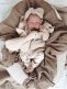 Babystyling Babybody med volang Rib Sand