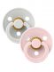 BIBS - Baby napp 2-PACK 0-18mån - Haze / Blossom