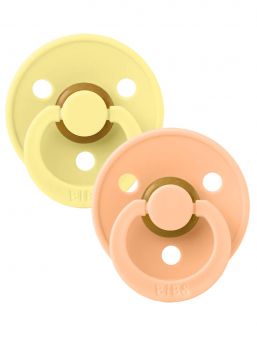 BIBS - Baby napp 2-PACK 0-18mån - Sunshine / Peach Sunset