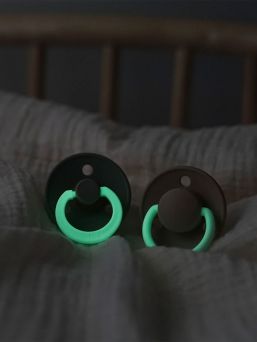 BIBS - Night Baby nattnapp 2-PACK 0-18mån+ - Blush / Vanilla