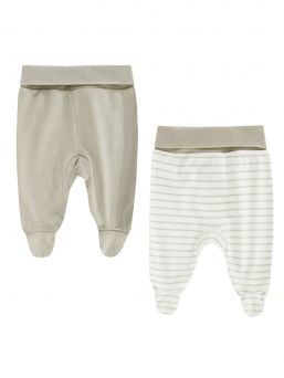 Babybyxor, stängda tår 2-PACK, sand | BOLEY