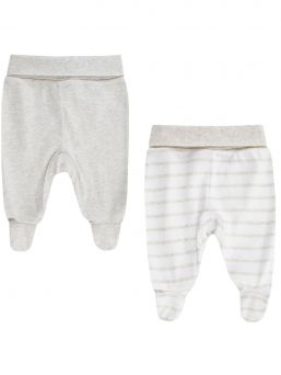 Babybyxor, stängda tår 2-PACK, grå | BOLEY