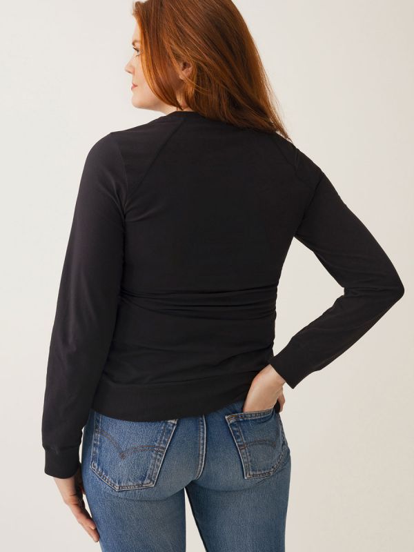 Boob Design - Amningsskjorta B-Warmer Sweatshirt, svart
