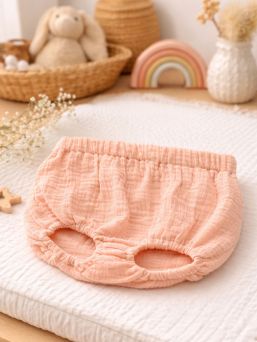 Gipsy Parrot Bloomers – Mjuka gasbindbyxor för flickor, aprikos