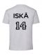 T-shirt för föräldrar med egen text, S-5XL grå