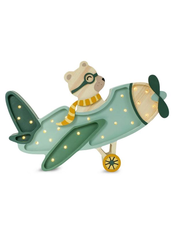 Little Lights Nattlampa, Vintage Plane, 4 olika färger