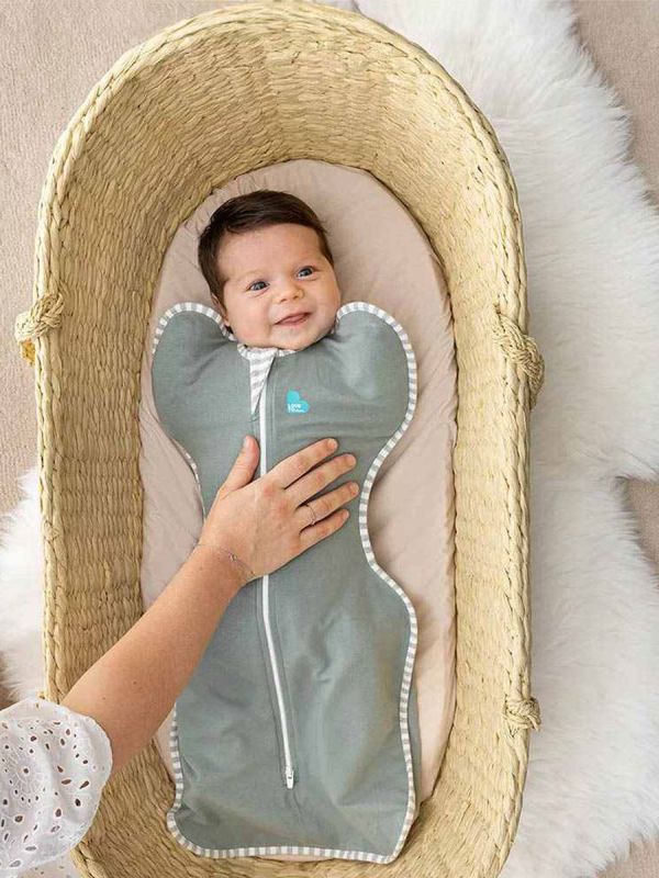 LOVE TO DREAM Swaddle Up linpåse Original (TOG 1.0) - Mörk olivgrön