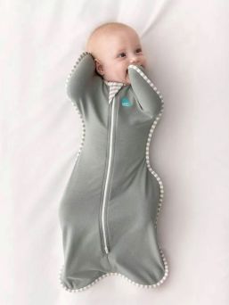 LOVE TO DREAM Swaddle Up linpåse Original (TOG 1.0) - Mörk olivgrön