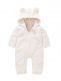 Teddy jumpsuit för baby, Ecru