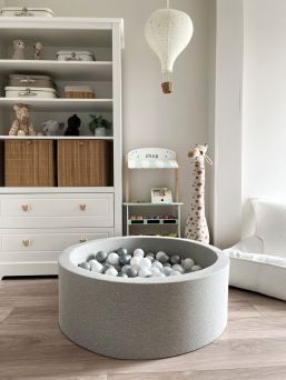 Mjuk bollhav + bollar (valfri färg), light grey
