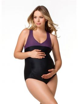 Smoothie Maternity One-Piece Swimsuit (Svart) | CAKE LINGERIE