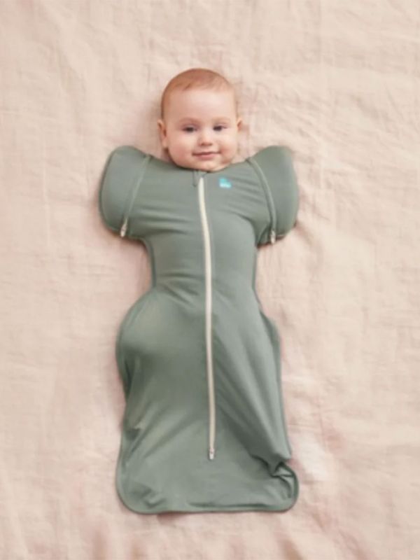 LOVE TO DREAM Swaddle Up Blöjpåse 50/50 (TOG 1.0) - Mörk Olivgrön