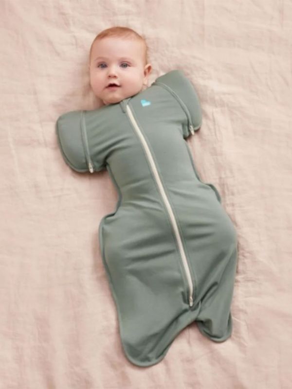 LOVE TO DREAM Swaddle Up Blöjpåse 50/50 (TOG 1.0) - Mörk Olivgrön