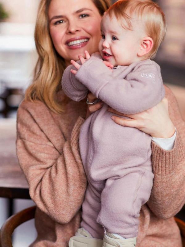 Voksi Merino Wool Overall – mellanlager för användning året runt, druva