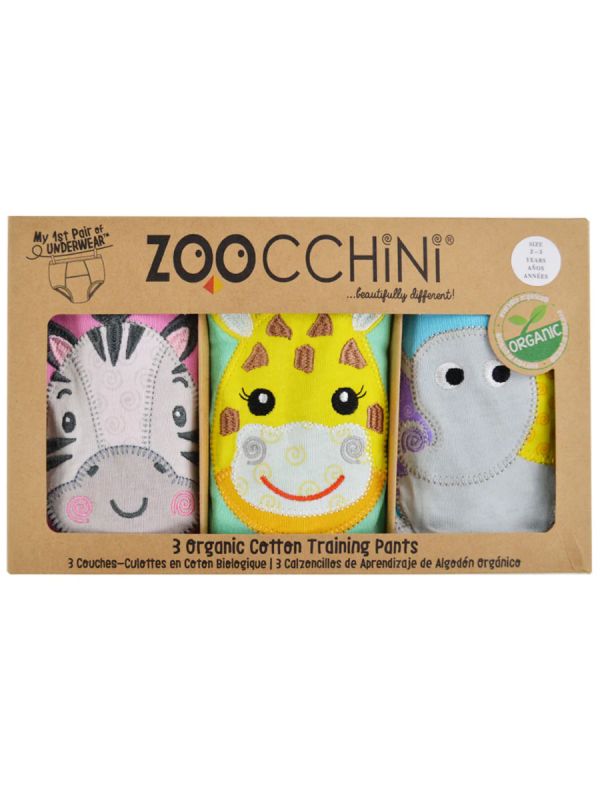 Zoocchini träningsbyxor 3 delar Zoo Friends
